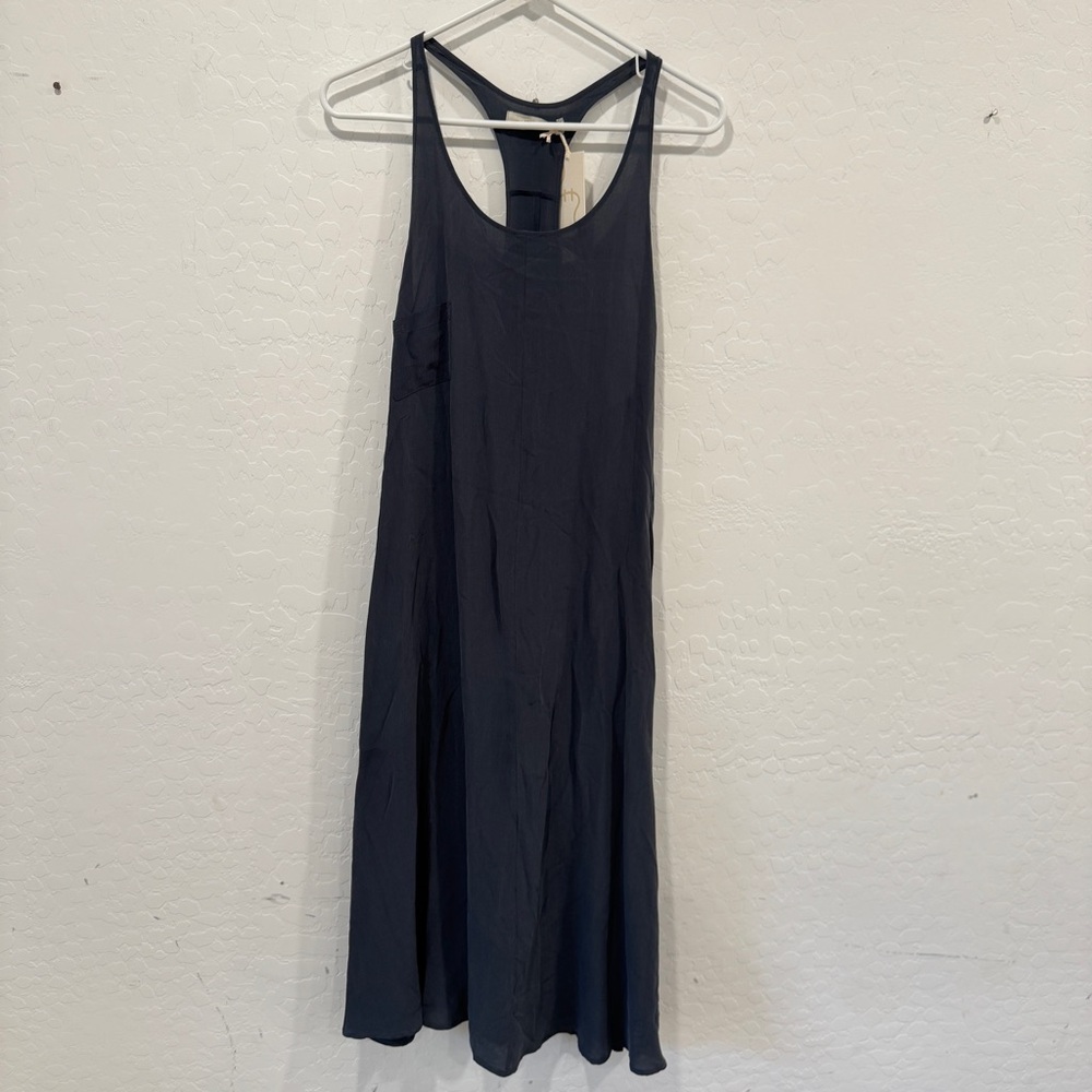 Humanoid Silk Sleeveless Dress Womens Medium Lagenlook A-line Quiet Luxury